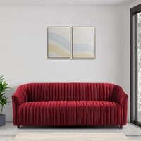 Camro Fabric Sofa (Maroon)