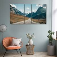 The Castle Decor Nature Wall Painting Wooden Framed 27x48 Inch (Style 1)
