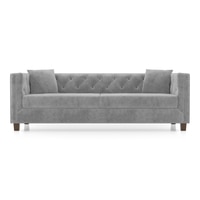Windsor Essential 3 Seater Fabric Sofa In Granite Weave Colour
