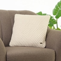 Mini Popcorn Natural Cotton Cushion Cover 18X18 Inches