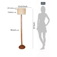 Devansh Wooden Foor Lamp