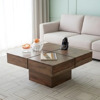 Montreal Sheesham Wood Coffee Table In Teak Finish