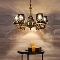 Devansh Metal Electric Wall Light in off-white Colour with off-white Shade Count of 1 Light