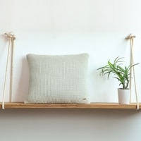 Moss Marld Mint Cream Green Cushion Cover 16X16  Inches