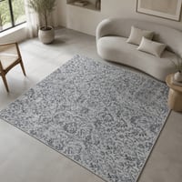 Neulooms Handloom Knotted Reversible Flatweave Square Rug Olive Green or Ivory 9x9