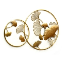 W-Sadh Abstract Metal Wall Decor in Multicolor Set of 1