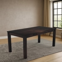 Arabia XL Storage 6 Seater Dining Table In Mahogany Finish