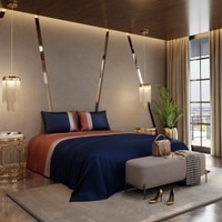 Stoa Paris 300TC UltrSatin Super King Bedsheet with 2 Pillow Covers Satin Super Champagne Blue
