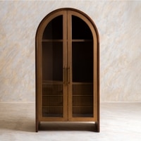Linn Solid Wood Crockery Cabinet in Dark Finish
