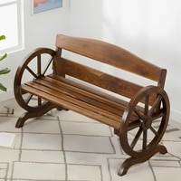 Oakmont Sheesham Wood Traditional 3 Seater Bench