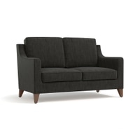 Abbey 2 Seater Fabric Sofa In Graphite Grey Colour