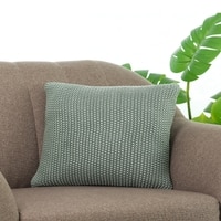 Knitted Purl Ryegrass Cotton Cushion Cover 16X16 Inches
