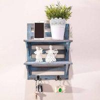 WOODENMOOD Rectangular Wall Rack