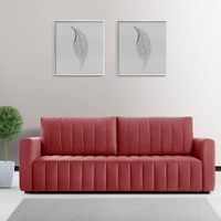 Beliss 3 Seater Pull Out Sofa cum Bed  in Pink Colour