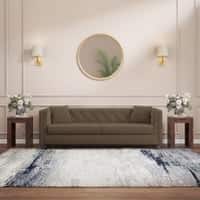 Windsor Premium 3 Seater Fabric Sofa in Truffle Beige Velvet Colour