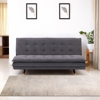 Hudson 3 Seater Sofa Cum Bed In Grey Colour