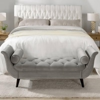 Foten 2 Ottoman with Storage Color in Grey