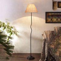 Ruby Beige Jute shade with Iron floor lamp
