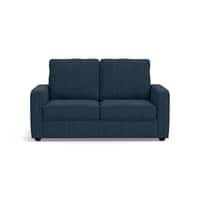 Apollo Sofa Set (Colour : Indigo Blue, Cushion : Hard, Back Type : High Back, Seater : 2+1+1)