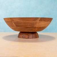 Ireka Home Surya Acacia Wood Serving Bowl – Large