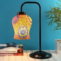 Laila Multi color Mosaic Glass Iron Table Lamp