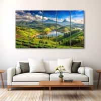 The Castle Decor Nature Art Wall Painting Wooden Framed 27x48 Inch (Style 20)