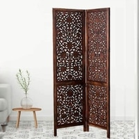 Calli Solid Wood 4 Panel Room Divider