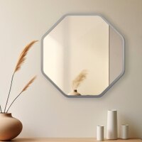 Aluminium Octagon Decorative wall mirror by elegant arts and frames (Mirror size 500 mm)