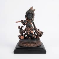 Devotional Divine Bal Gopal Statue in Black Colour