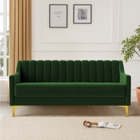Fame Velvet 3 Seater Sofa in Green Colour