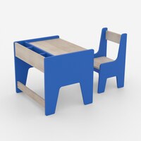 Topolino Toddler Activity Table & Chair in Blue
