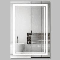 Rectangle  Vanity Mirror with Lights Modern LED Mirror