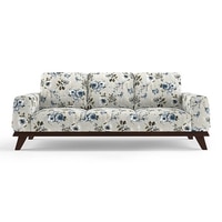 Granada Luxe 3 Seater Fabric Sofa in Adrian Velvet Colour