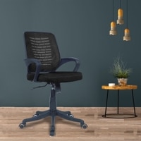Diicea Mid Back Ergonomic Chair in Black Colour