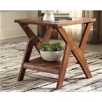Etha Solid Wood Side Table
