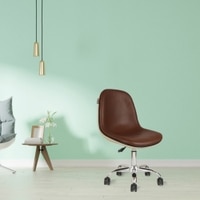 Beautiful Leatherette Dining Chair in Brown & Cream Colour
