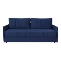 Sarena 3 Seater Pull Out Sofa cum Bed  in Navy Blue Colour
