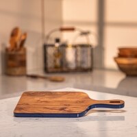 Ireka Home Trimsy Acacia Wood Chopping Board with Enamel Border – Cutting Board
