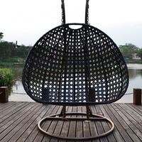 Scarlet Metal Swing in Black Color - with Stand