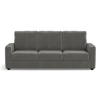 Apollo Compact Sofa Set (Colour : Ash Grey Velvet, Cushion : Hard, Back Type : High Back, Seater : 3+1+1)