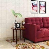 Alps Solid Wood Bedside Table in Teak Finish