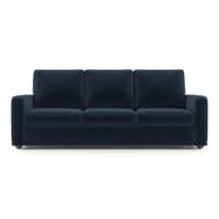 Apollo Compact Sofa Set (Colour : Cobalt, Cushion : Soft, Back Type : High Back, Seater : 3+2+1)