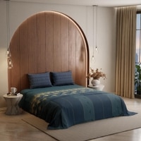 Stoa Paris King Size Bedsheet Bedsheet, Deep Teal