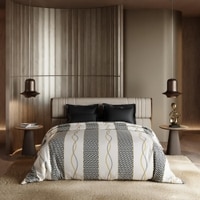Stoa Paris Satin Comforter, 300TC Comforters for King Size Bed or King Deep Black