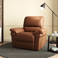 Bernice One Seater Recliner in Tan Colour