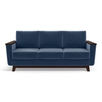 Corby Premium 3 Seater Fabric Sofa in Lapis Blue Colour