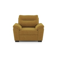 Adelaide Essential 1 Seater Fabric Sofa In Ochre