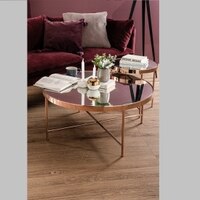 Scandinavian Xander Large Coffee Table Copper Finish