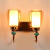 Eliante Seen Iron Wall Light With Glass In Gold Colour