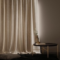 Stoa Paris Velvet Curtains for Window, Premium Dim-Out Curtain for Pack of 1, Date Night - Ivory Elegance